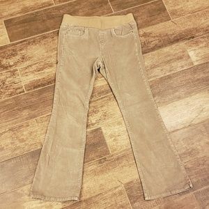 Motherhood Maternity Corduroy Pants, Tan, S, EUC